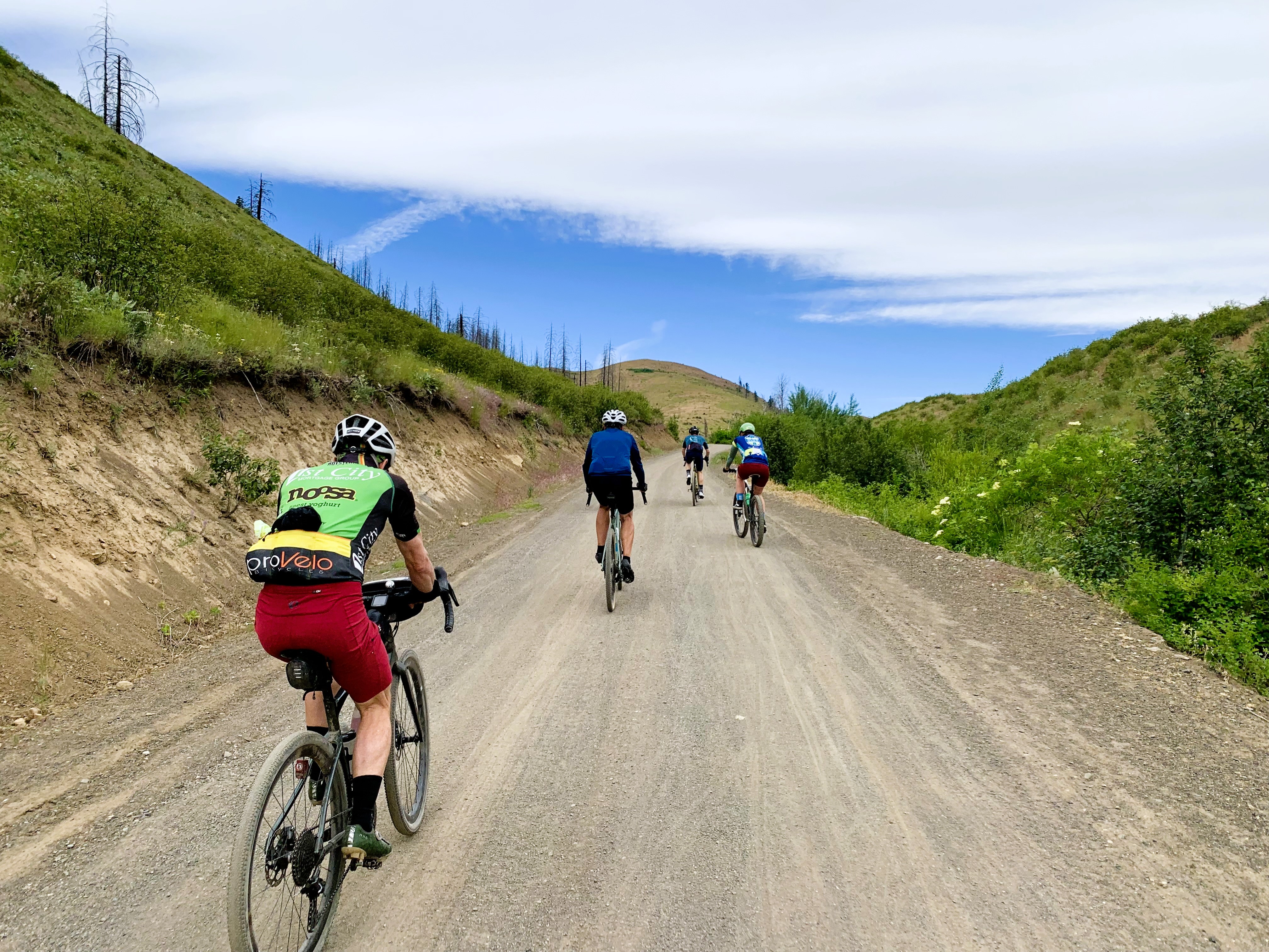 Climbing to the blue sky